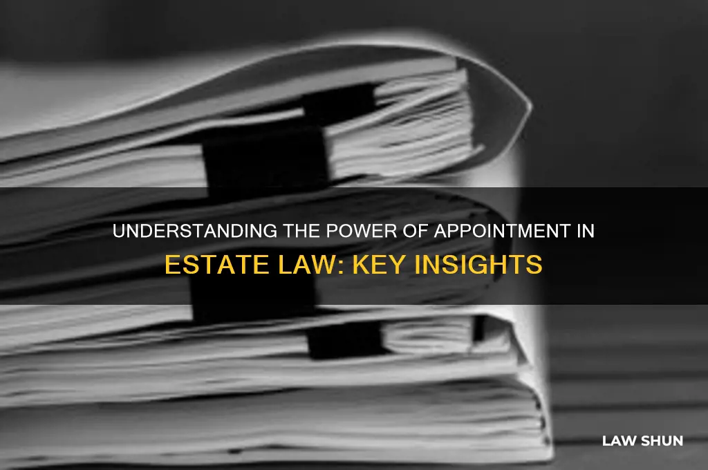 what is power of appintment in estate law