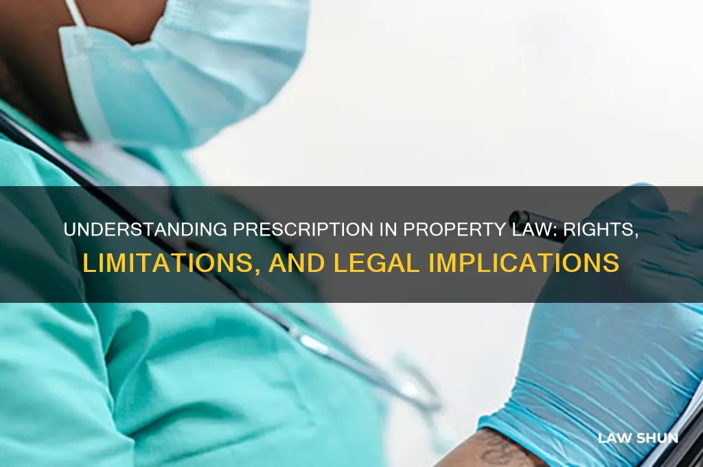 what is prescription in property law
