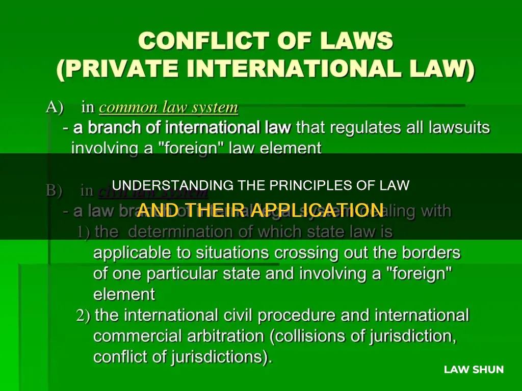 what is principal of law to be applied