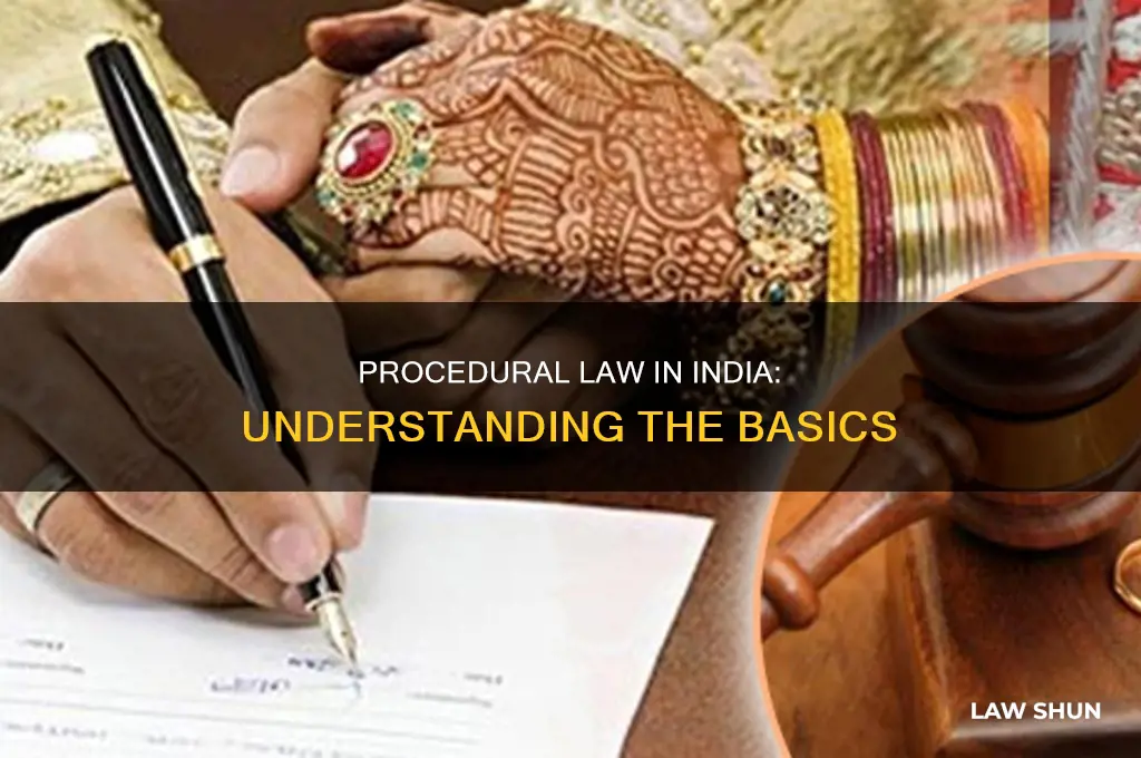 what is procedural law in india