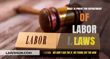 Understanding Proof Requirements for Department of Labor Law Compliance