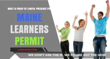Maine Learner's Permit: Understanding Proof of Lawful Presence Requirements