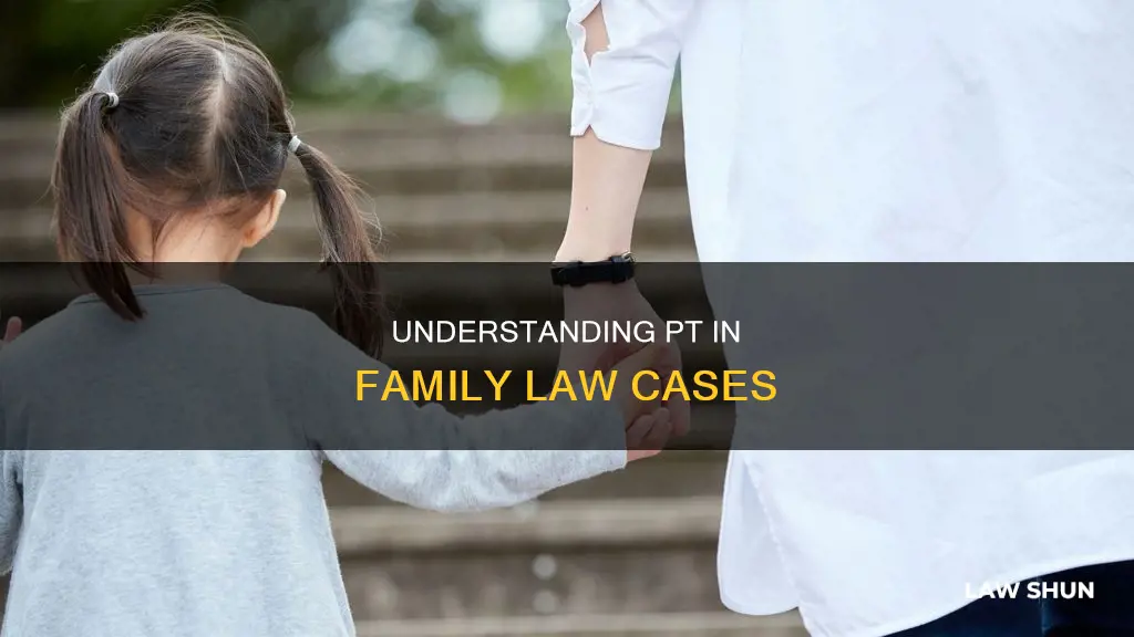 what is pt in a family law case