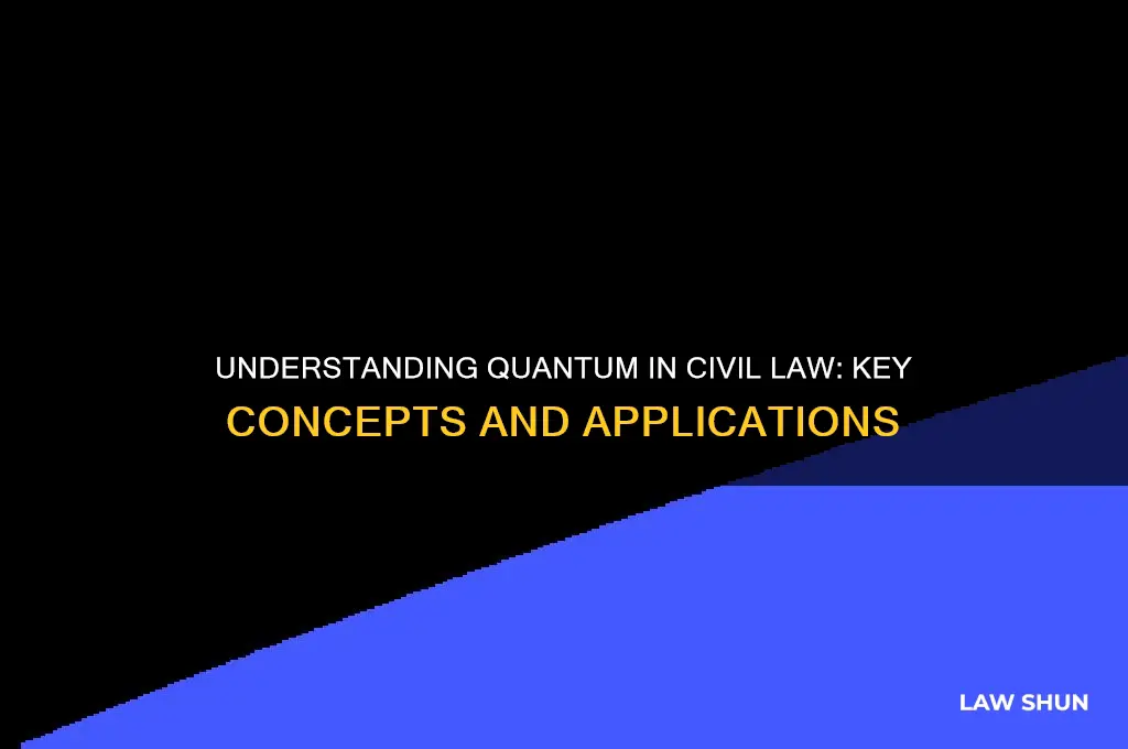 what is quantum in civil law