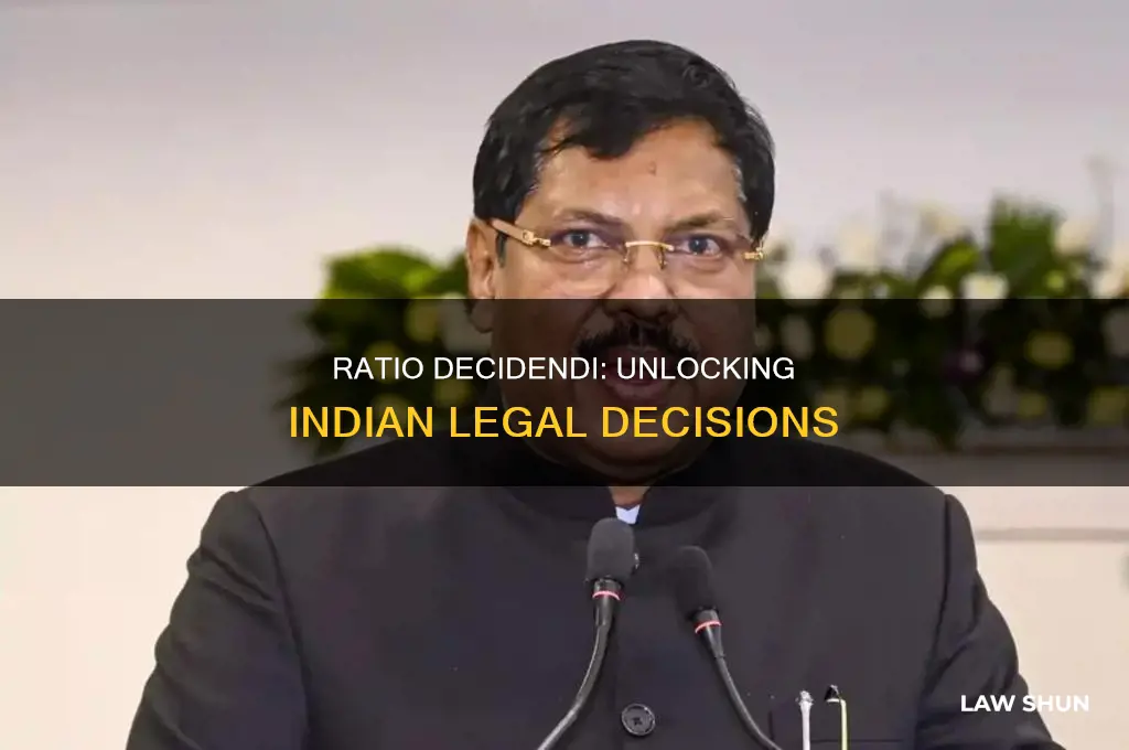 what is ratio decidendi in indian law