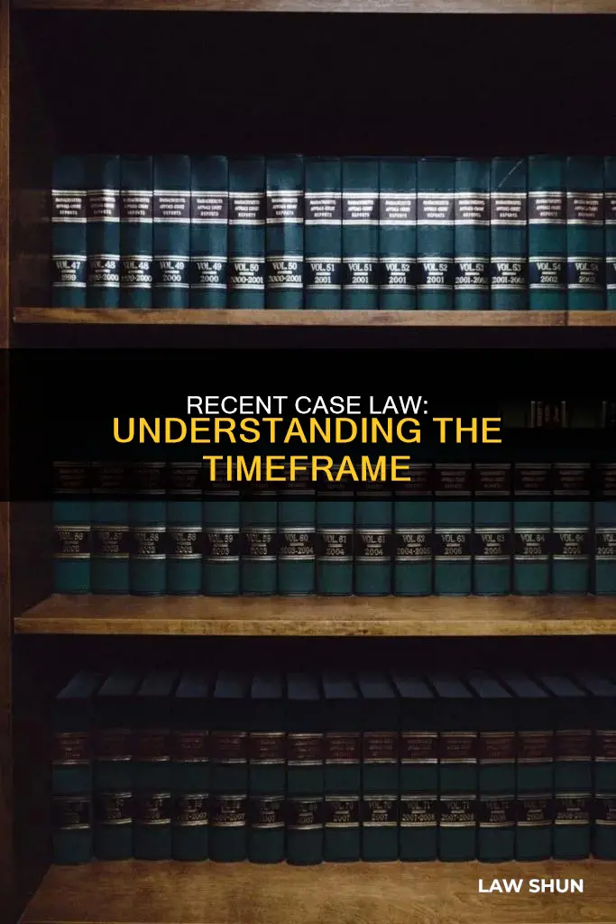 what is recent case law how many years
