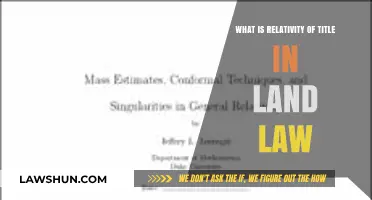 Understanding the Relativity of Title in Land Law: Key Concepts Explained