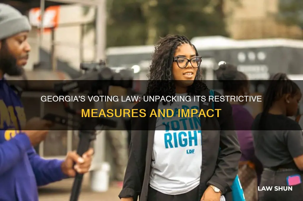 what is restrictive about the georgia voting law