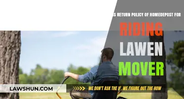 Home Depot's Riding Lawn Mower Return Policy Explained