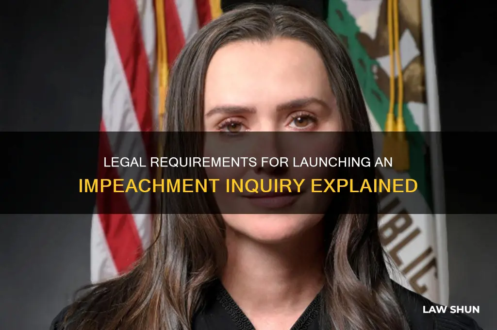 what is rrquired by law to open an impeachment inquiry
