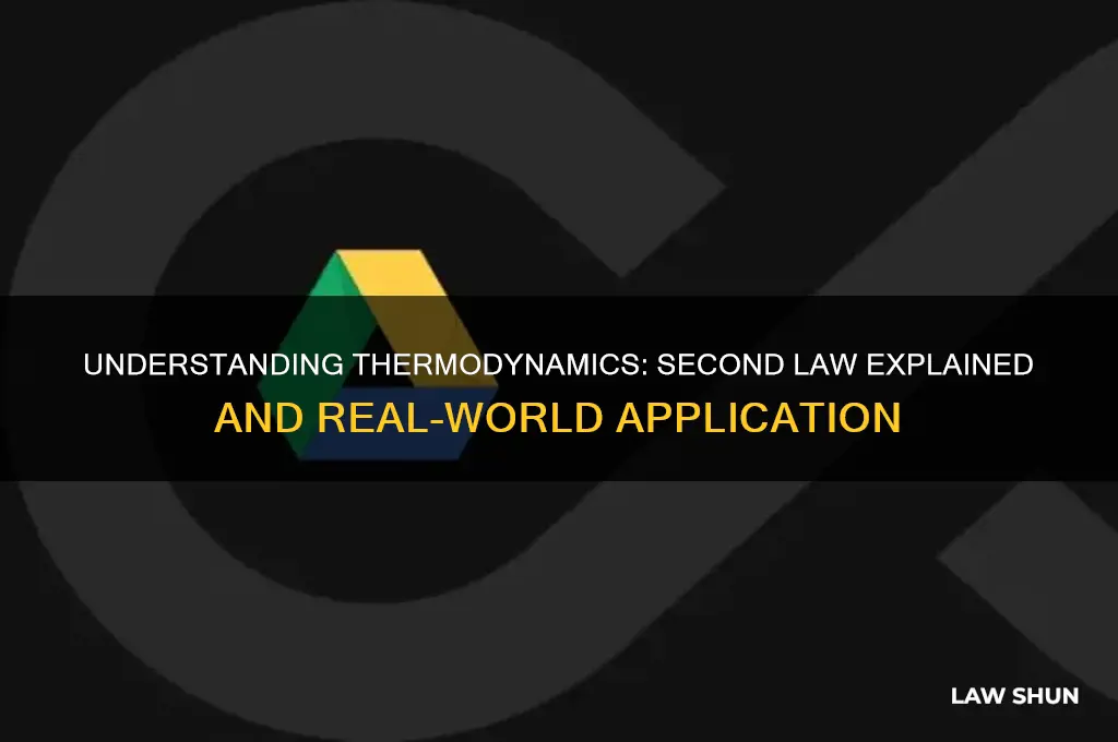 what is second law of thermodynamics and give an application