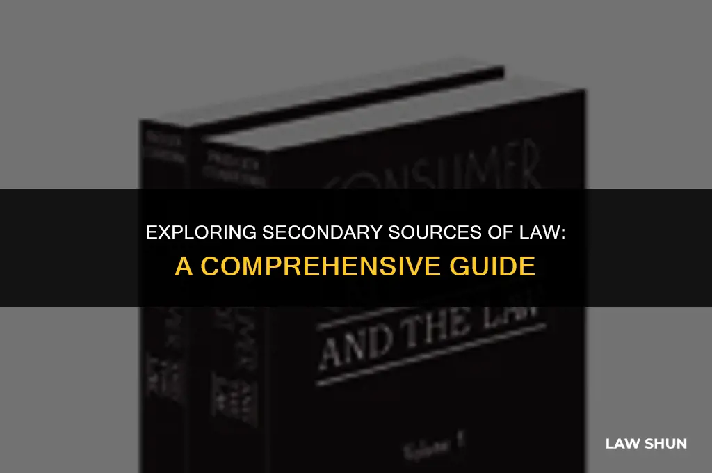 what is secondary source of law