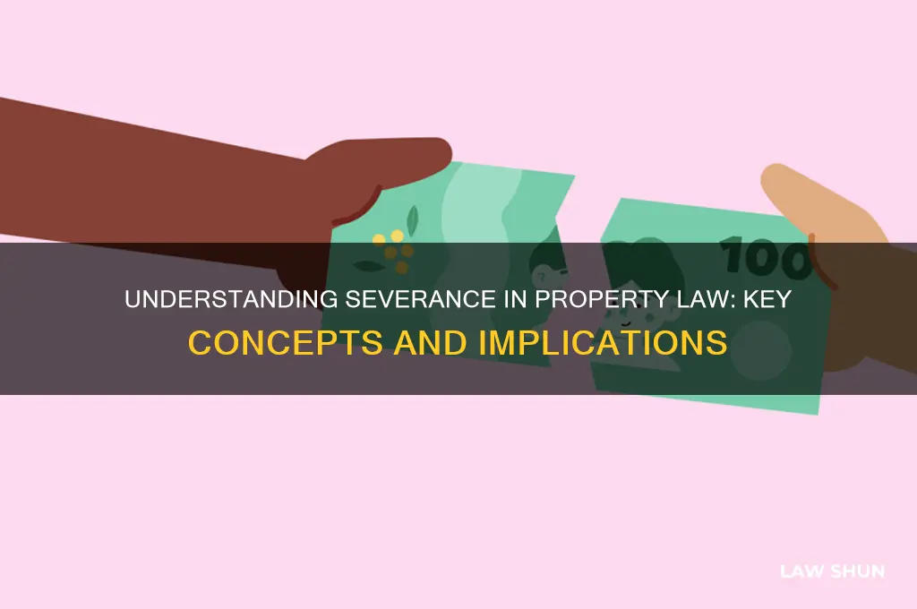what is severance in property law