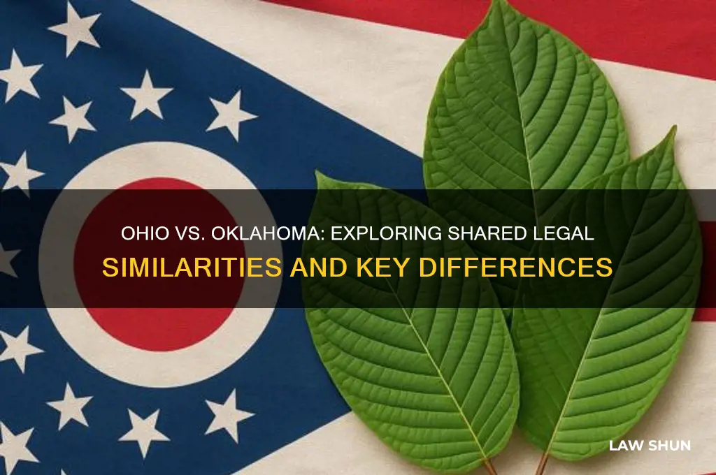 what is similaritys laws between ohio and okaholma
