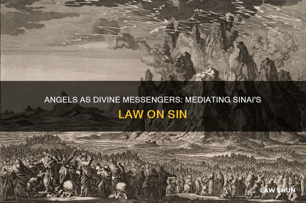 what is source of angels mediating the law on sinai