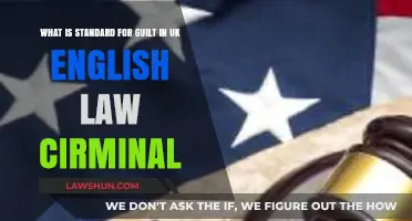 Understanding Criminal Guilt Standards in UK Law