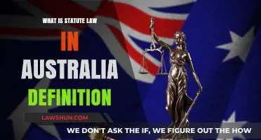 Understanding Statute Law in Australia: Definition and Key Concepts Explained