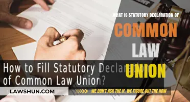 Understanding Common-Law Unions: Statutory Declaration