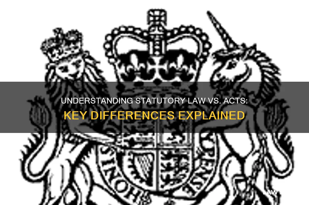 what is statutory law v an act