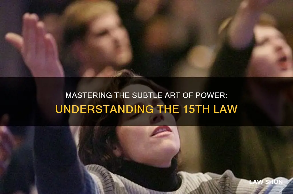 what is the 15th law of power