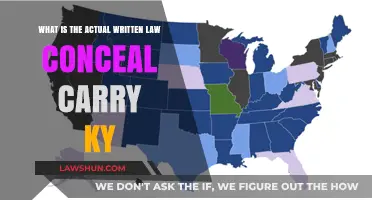 Understanding Kentucky's Concealed Carry Laws: A Comprehensive Guide to Written Statutes