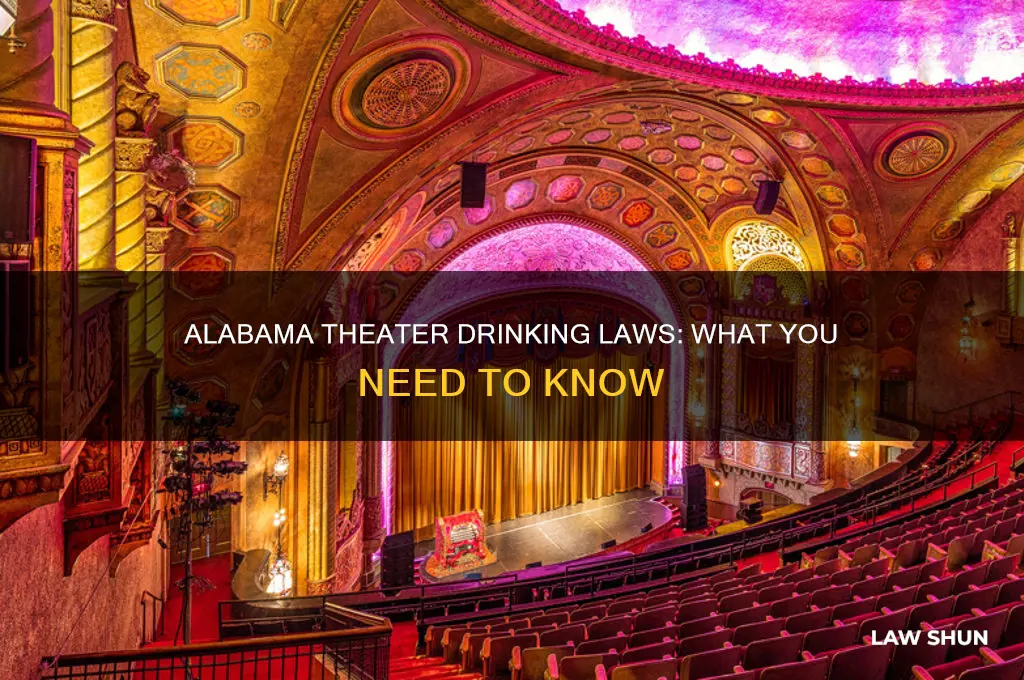 what is the alabama law for drinking in a theater