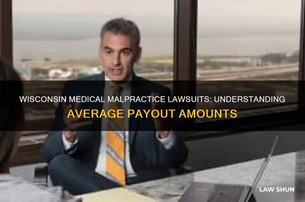what is the aveerage pay-out medical law suite in wisconsin