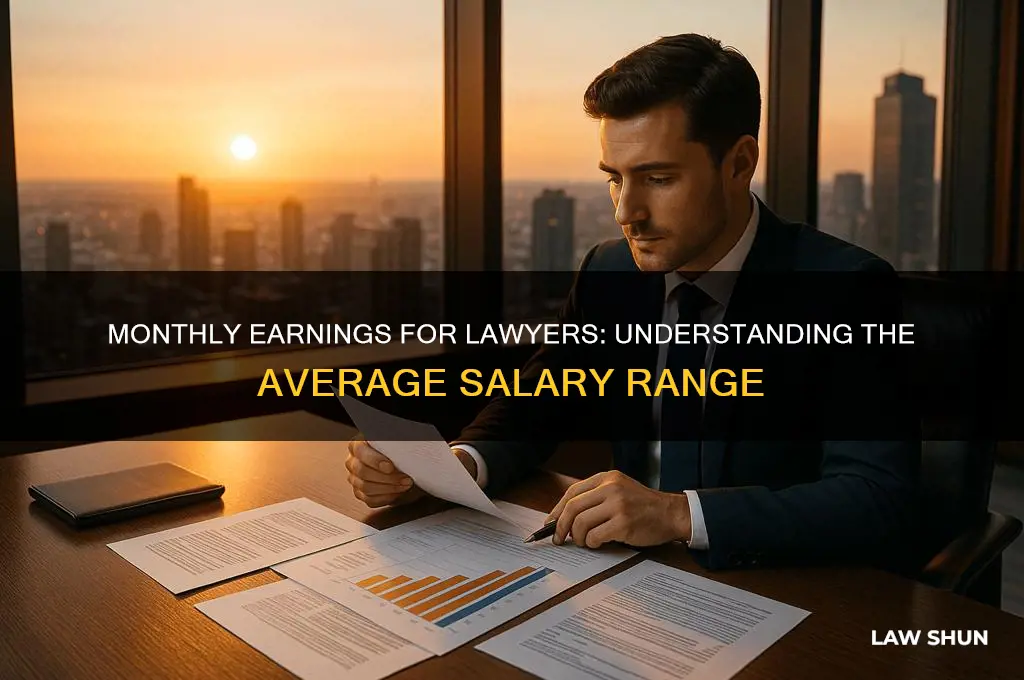 what is the average salary for a lawer per month
