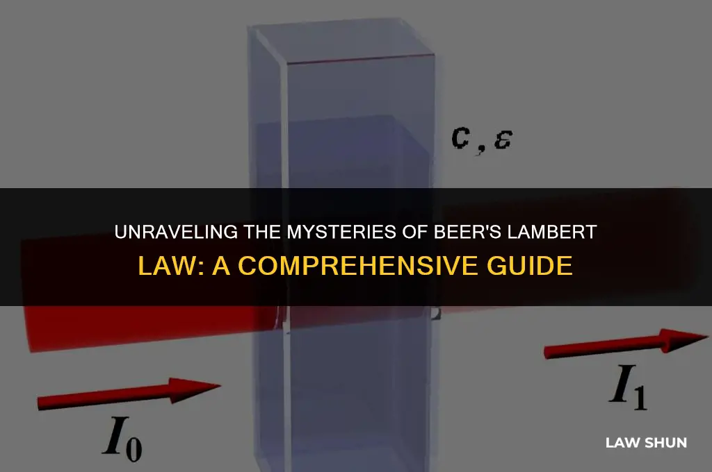 what is the beer lambert law