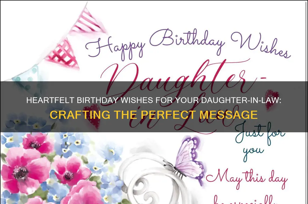 what is the best birthday message for daughter-in-law