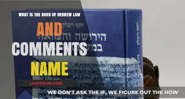 Exploring the Book of Hebrew Law: Origins, Comments, and Significance