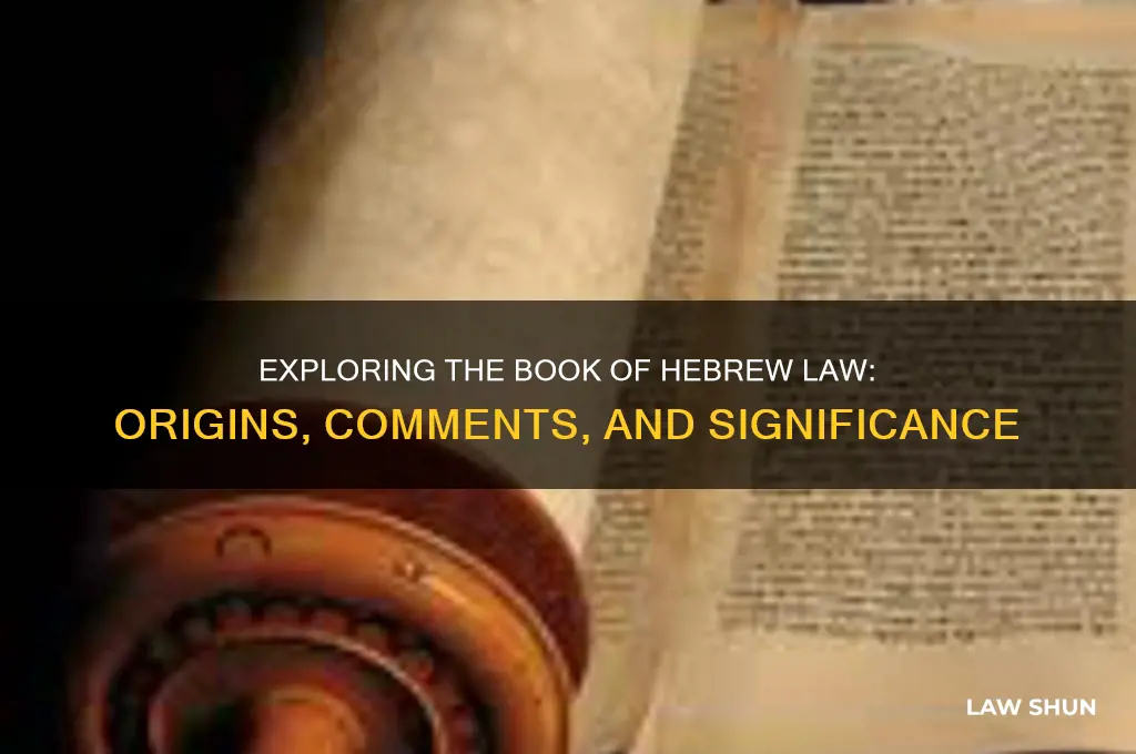 what is the book of hebrew law and comments name