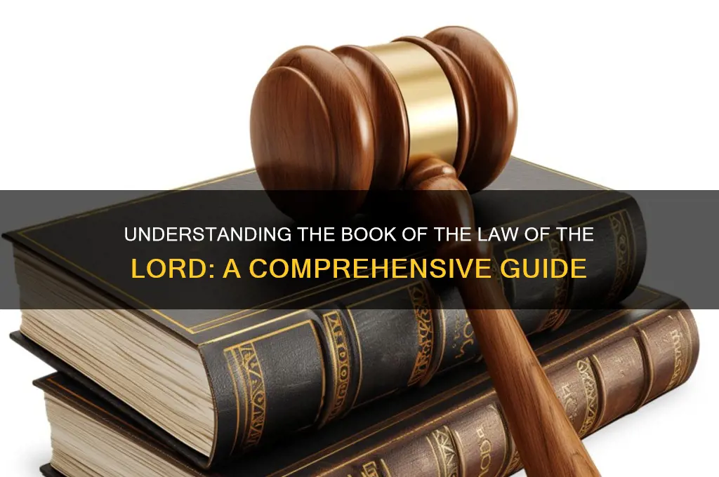 what is the book of the law of the lord