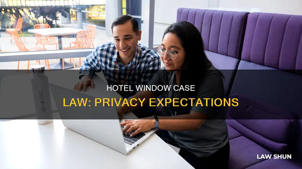 what is the case law for lookingonto a hotel window