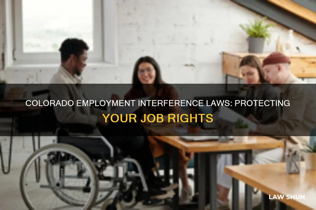 what is the colorado law if some interfere your job