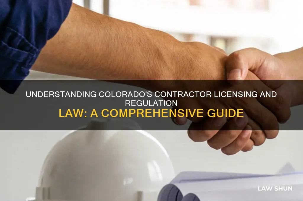 what is the colorado law that affects contractors