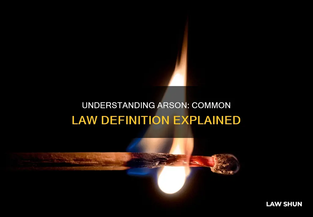 what is the common law definition of arson
