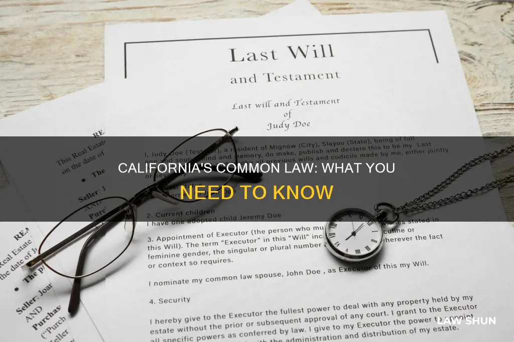 what is the common law in california