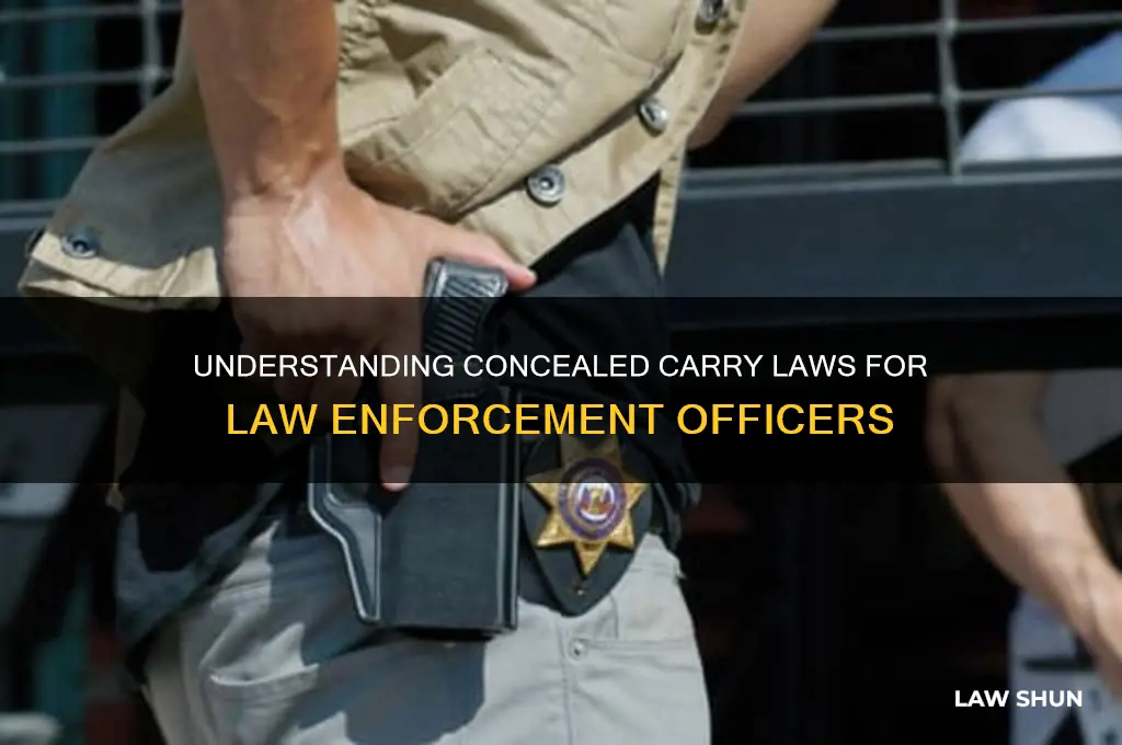 what is the concealed carry law for officers