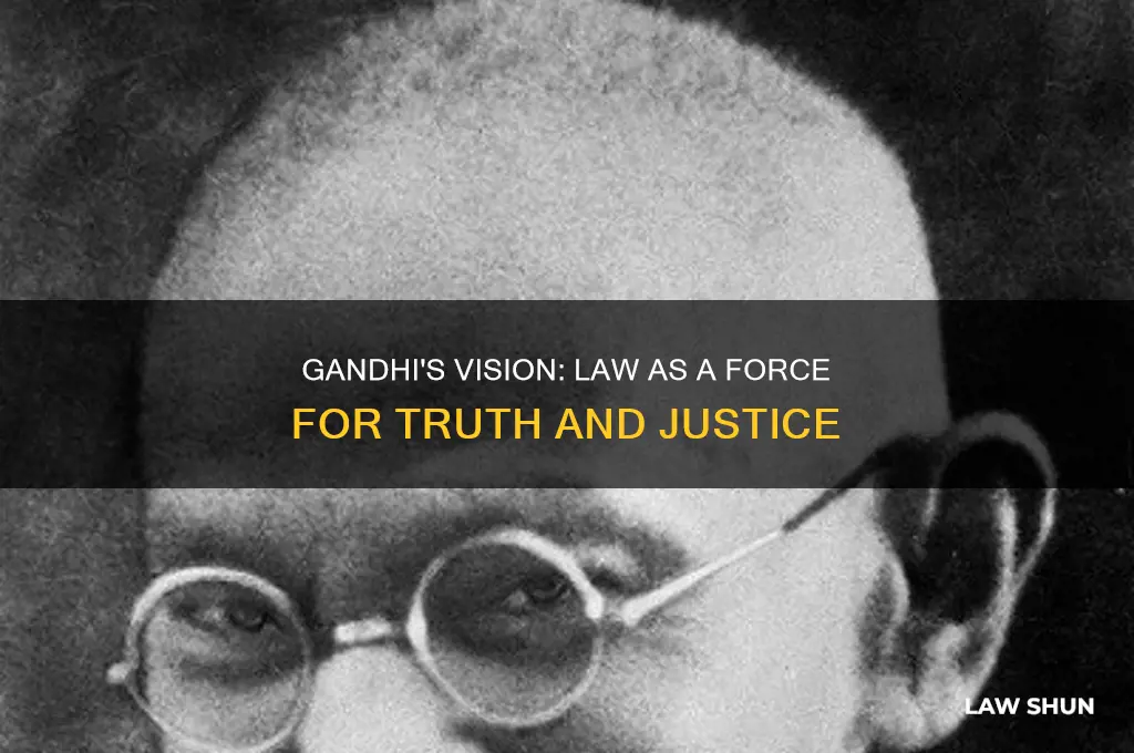 what is the concept of law promoted by mk gandhi