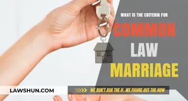Understanding Common Law Marriage Criteria