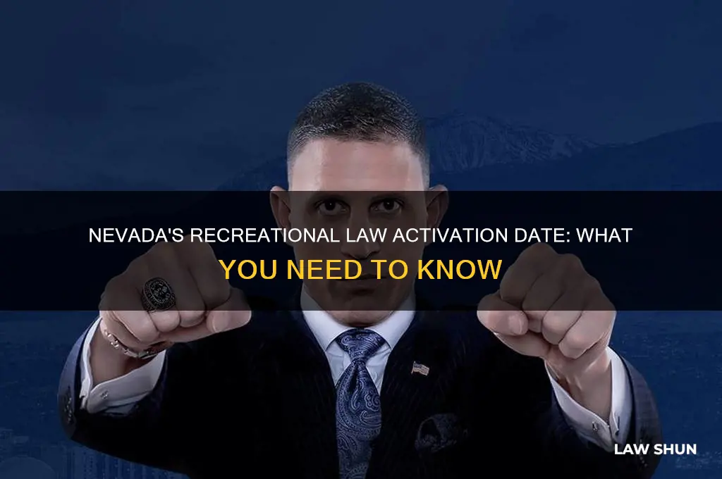what is the date recreational law is active in nevada