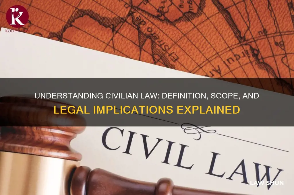 what is the definition of civilian law