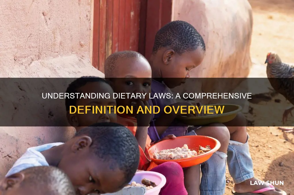 what is the definition of dietry laws