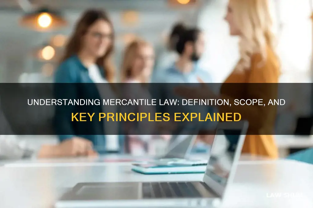 what is the definition of mercantile law