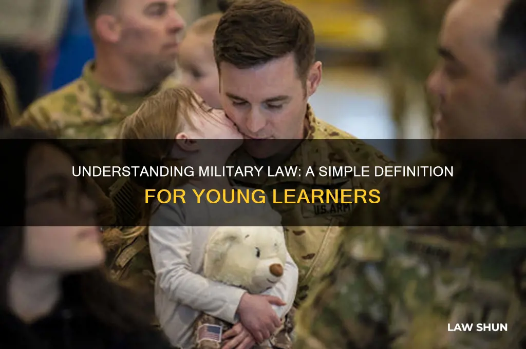 what is the definition of military law kid