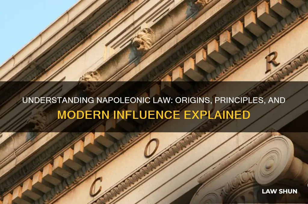 what is the definition of napoleonic law