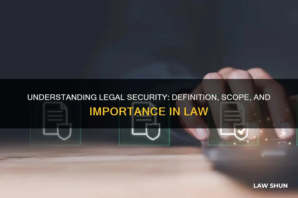what is the definition of security in law
