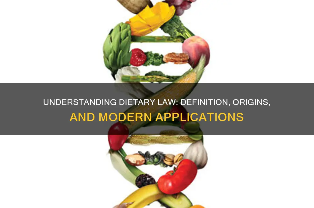 what is the definition ofdietary law