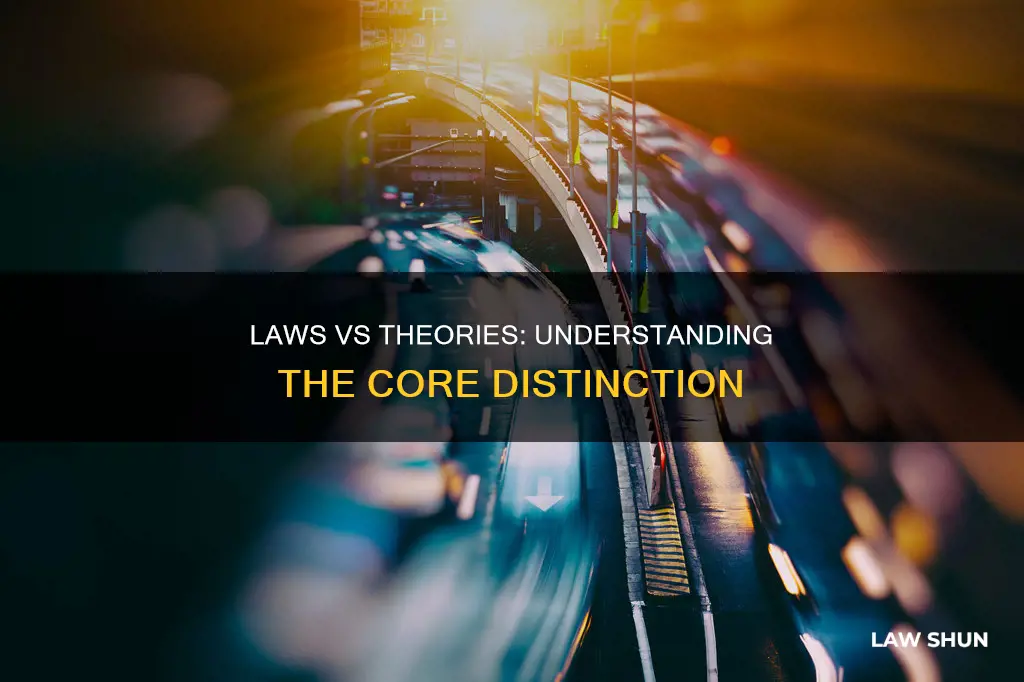 what is the difference between a law and a theoru
